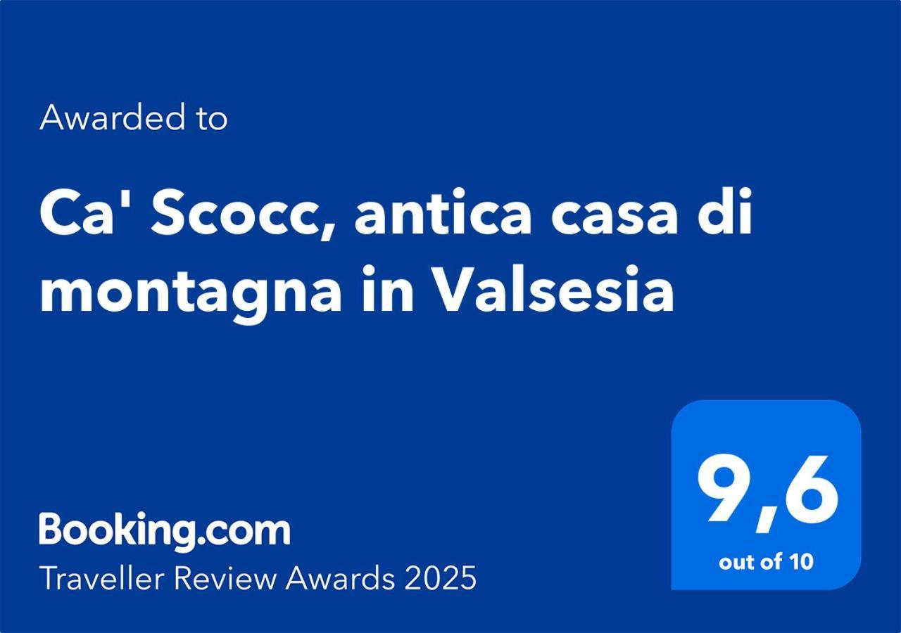 Villa Ca' Scocc, Antica Casa Di Montagna In Valsesia Mollia Exterior foto